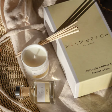 PALM BEACH | Coconut & Lime Mini Candle & Diffuser Set