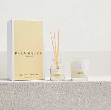 PALM BEACH | Coconut & Lime Mini Candle & Diffuser Set