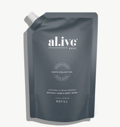 ALIVE BODY | Coconut & Wild Orange 1L Wash Refill