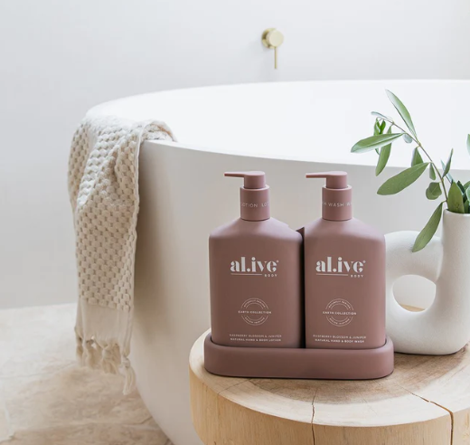 ALIVE BODY - Rasberry Blossom & Juniper Wash & Lotion Duo