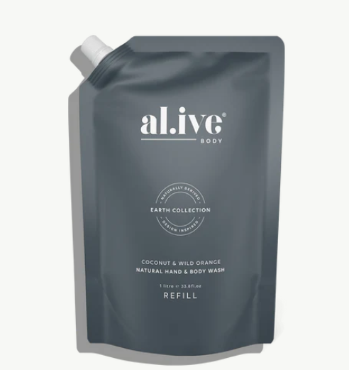 ALIVE BODY - Coconut & Wild Orange 1L Wash Refill